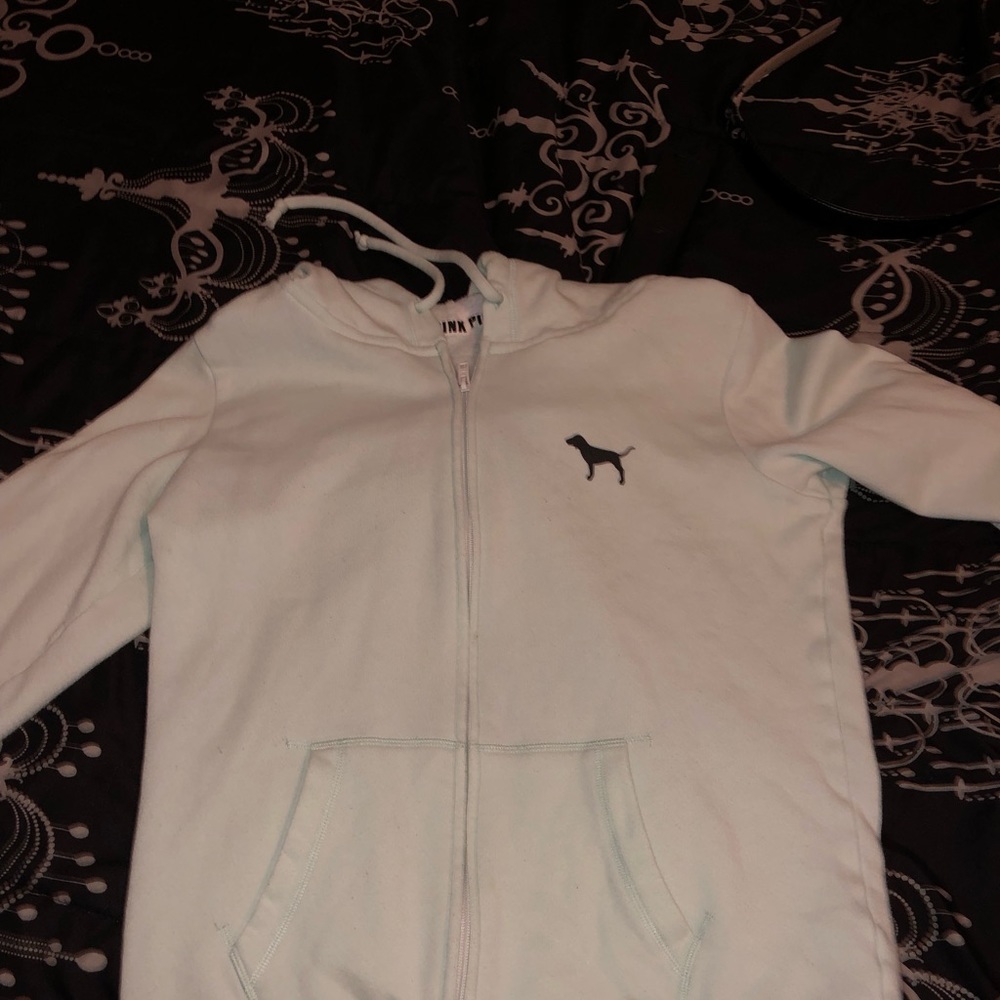 Light Blue jacket from pink.